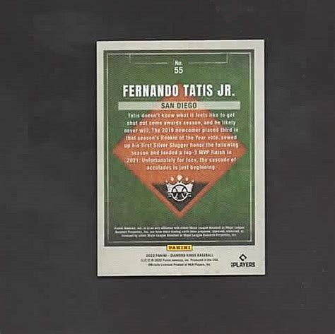 2022 Panini Diamond Kings Blue Frame 55 FERNANDO TATIS JR EBay