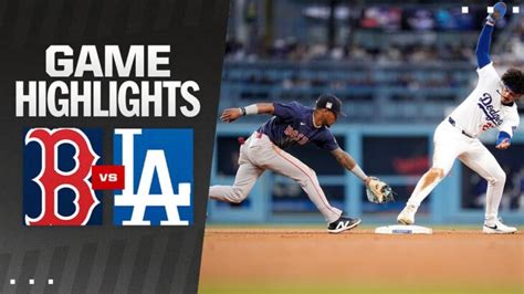 Red Sox Vs Dodgers Game Highlights Mlb Highlights Shohei