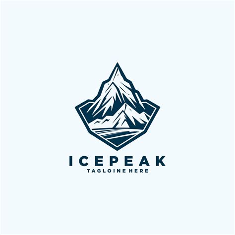 AI generated Logo Template Mountain peak adventure rock mountain peak ...