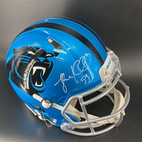 Nfl Panthers Luke Kuechly Signed Authentic Flash Helmet The