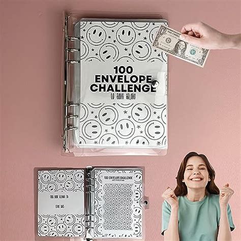 Amazon 2024 New 100 Envelope Challenge Binder 100 Envelope Savings