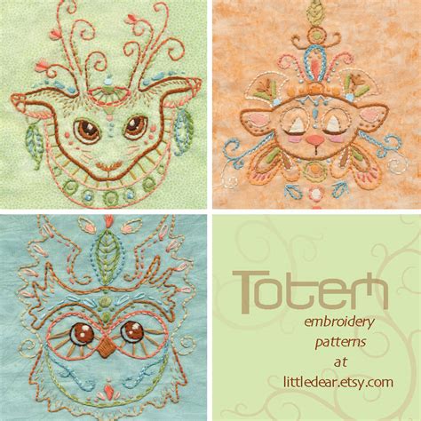 little dear tracks: new embroidery patterns