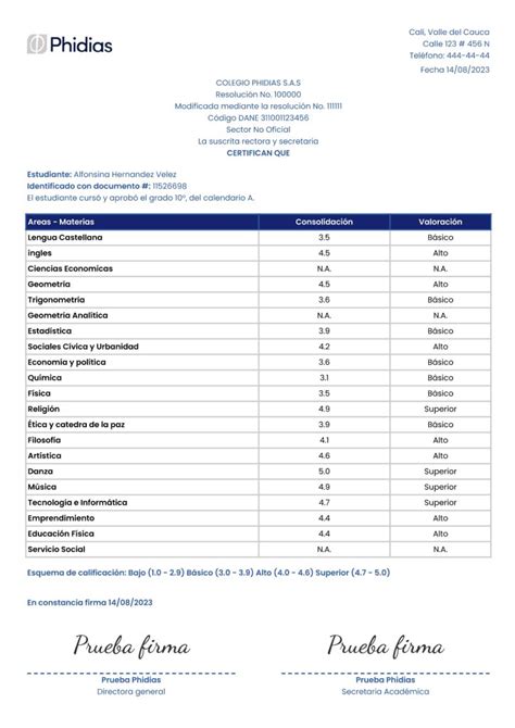 Boletín 20 Phidias Plantillas