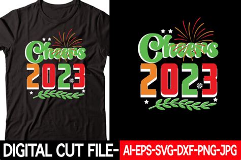 Cheers 2023 vector t-shirt design - Buy t-shirt designs