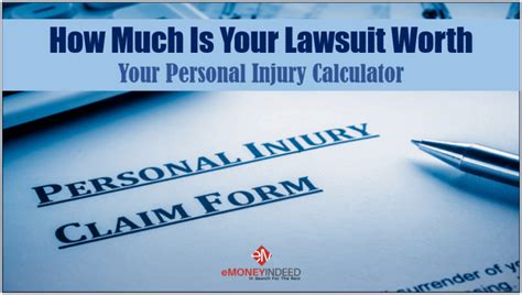 How Much Is Your Lawsuit Worth Your Personal Injury Calculator Emi