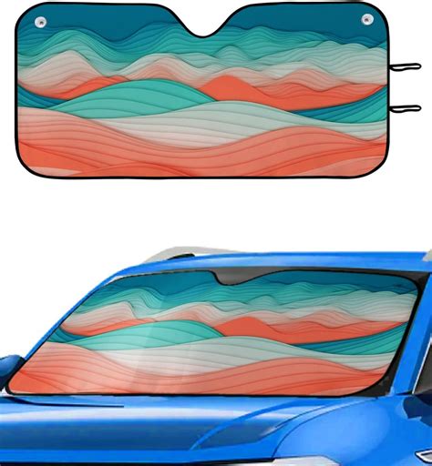 Amazon Abstract Mountain Windshield Sun Shade For Car Truck Suv