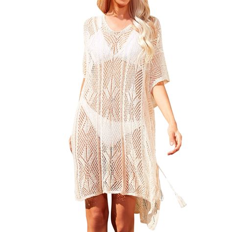 Swimsuit Coverups Womens Summer Fashion Knitwear Hollowed Out