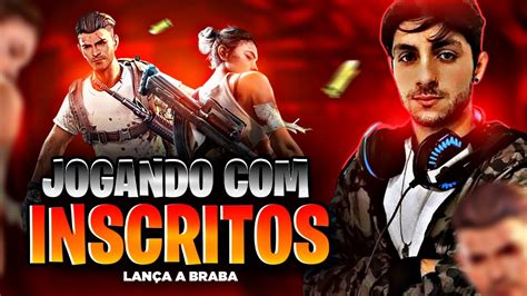 🔥jogando Com Inscritos🔥solo Ranqueada🔥free Fire Ao Vivo🔥sÓ Capa🔥cs