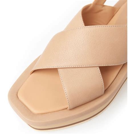 Paloma Barcelo Shoes Paloma Barcelo Nude Leather Sandals Sz 8 Poshmark