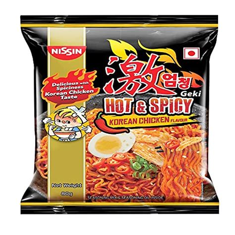 Nissin Hot And Spicy Korean Chicken Flavour Pouch 80 Grams