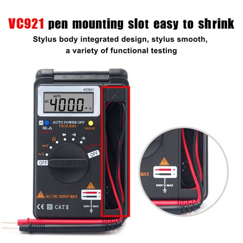 Vc921 Portable Integrated Personal Handheld Pocket Mini Digital Multimeter Mad Hornets