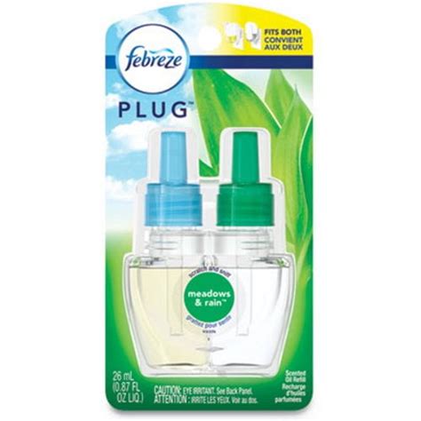 Febreze Air Freshener Refills, Meadows and Rain, 0.87-oz, 6 Refills ...