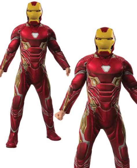 Iron Man De Luxe Hommes D Guisement Adultes Superh Ros Costume Masque