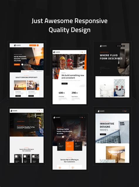 Elevate Construction Wordpress Theme Wordpress Themes Plugin