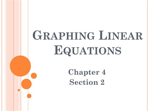 Ppt Graphing Linear Equations Powerpoint Presentation Free Download