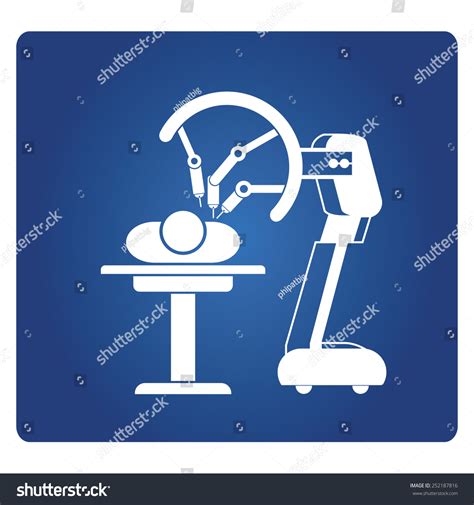 Robotassisted Surgery Medical Robot Stock Vector (Royalty Free ...