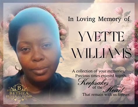 Bethea - With profound sorrow we announce the passing of Yvette