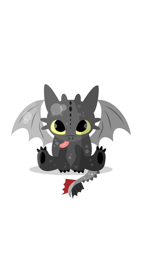 Download Cute Cartoon Toothless Dragon Wallpaper