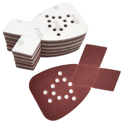 MFBJXC 50PCS Mouse Sander Sandpaper With Extra 2 Tips For Replacement