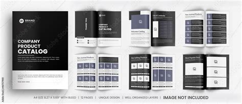 Modern Product Catalog Design Template Company Product Catalogue