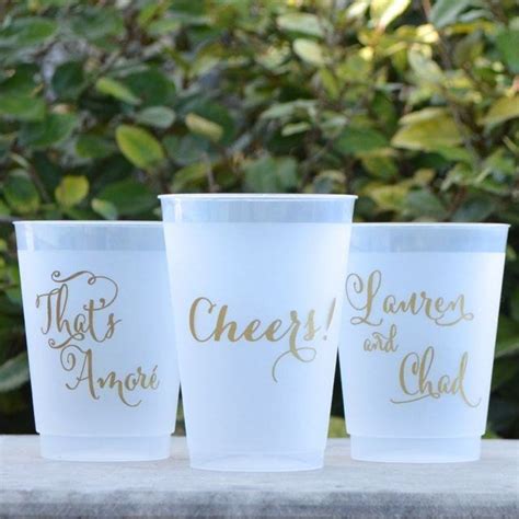 Personalized Thats Amore Frost Flex Party Cups Custom Etsy Wedding