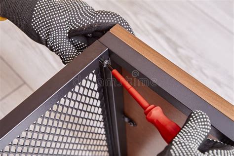 Diy Assembly of Flat Pack Furniture at Home Stock Photo - Image of ...