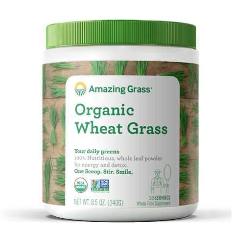 Amazing Grass Green Superfood Organic Powder With Wheat Grass And Greens Flavor