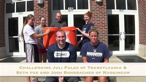 Marietta College Womens Basketball Accepts The Cold Water Challenge