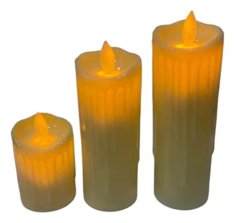 Velas Decorativas Luz Led X Und Movimiento Pabilo Env O Gratis