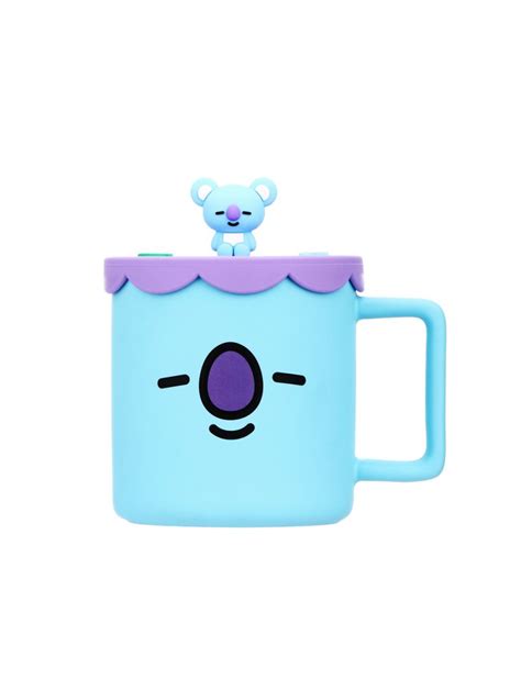 BT21 Collection Koya Ceramic Cup With Silicone Lid 425ml MINISO