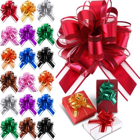 Amazon WILLBOND 20 Pieces Pull Bow Gift Wrapping Pull Bow Ribbon