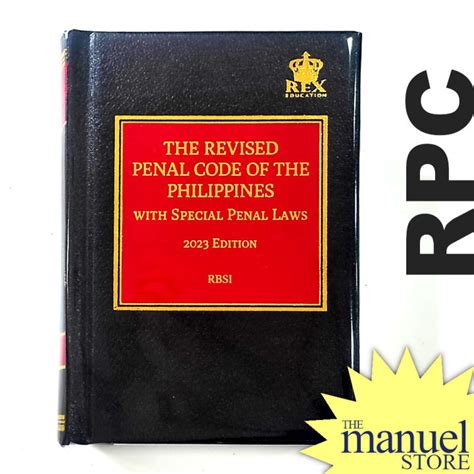 Codal Rex Revised Penal Code Rpc Of The Philippines With