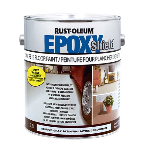 Epoxyshield Peinture Pour Plancher De B Ton Rust Oleum Acrylique