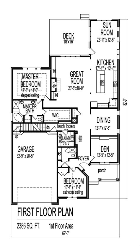 3 Bedroom House Plans Open Floor Plan / 3 bedroom house floor plans ...