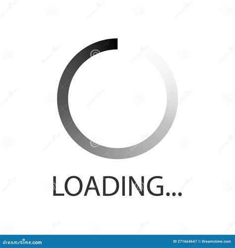 Loading Bar Icon In Flat Style Progress Indicator Vector Illustration