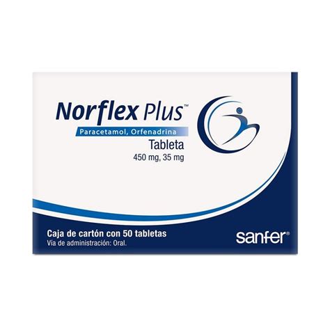 Norflex Plus 450 Mg35 Mg 50 Tabletas Walmart