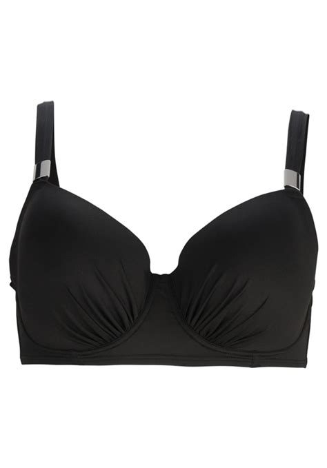 Underwire Swim Bra Black DD to E - Plus Size Bras