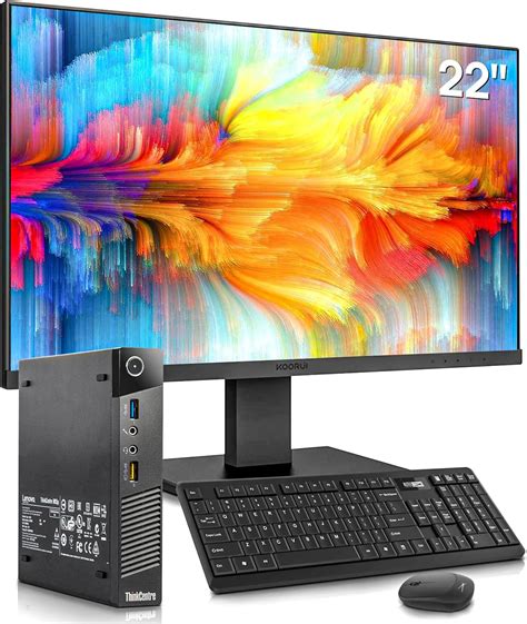 Lenovo Thinkcentre M P Escritorio Peque O Con Monitor Led Fhd De