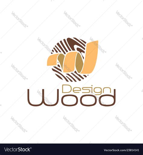 Wood-design-logo Royalty Free Vector Image - VectorStock