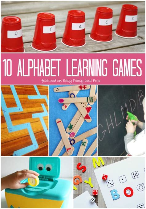 10 Alphabet Learning Games for Kids - Easy Peasy and Fun