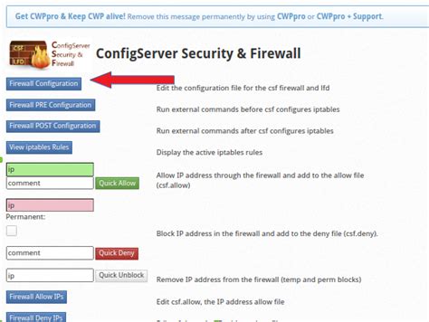 How To Open A Port In Csf Firewall Via Cwp Panel