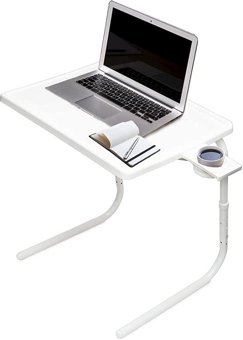 Table Mate Ii Tv Tray And Cup Holder Large Folding Table Large White