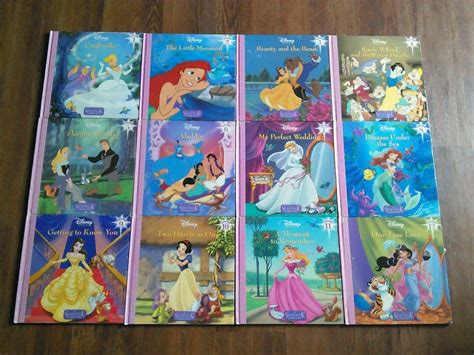 Complete Set Of 12 Disney Princess Storybook Library Hardcover Books