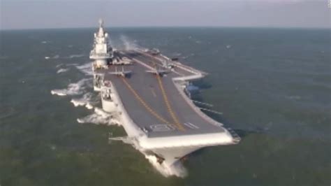 Chinas Aircraft Carrier Prowls The Pacific Cnn Video