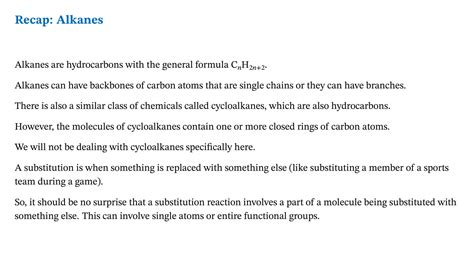 Solution Exploring Substitution Reactions Of Alkanes Studypool