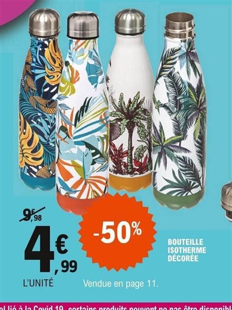 Promo Bouteille Isotherme D Cor E Chez E Leclerc