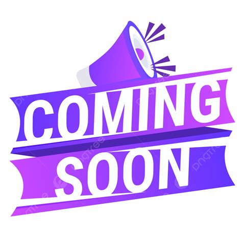 Coming Soon Text Vector Design Images Gradient Purple Coming Soon Text