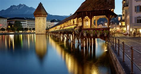 Besichtigung der Kapellbrücke in Luzern Park Hotel Vitznau