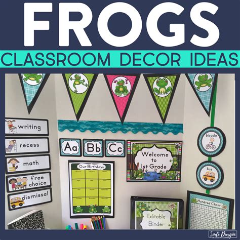 Frog Classroom Theme Printables