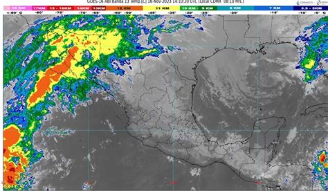 Sistema anticiclónico sobre occidente de México originaría lluvias